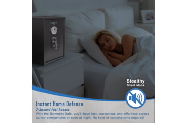 Image of Barska Large Biometric Fingerprint Scanner Safe, 14in x 13in x 19.75in Exterior AX11650