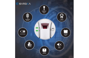 Image of Barska Large Biometric Rifle Safe, Black AX11898
