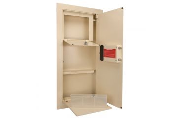 Image of Barska Large Biometric Wall Safe,30x13.6x3.5in,Cream AX12408