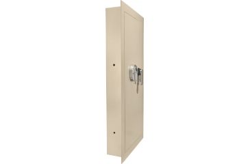 Image of Barska Large Biometric Wall Safe Left Opening,Cream AX12880
