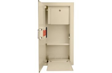 Image of Barska Large Biometric Wall Safe Left Opening,Cream AX12880