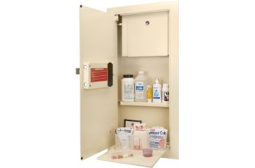 Image of Barska Large Biometric Wall Safe Left Opening,Cream AX12880