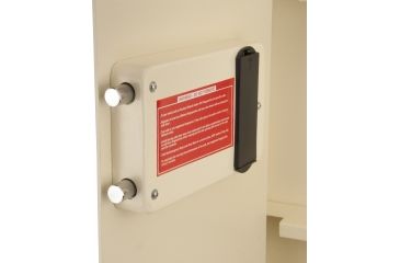 Image of Barska Large Biometric Wall Safe Left Opening,Cream AX12880