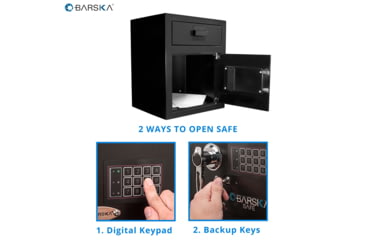 Image of Barska Large Keypad Depository Safe, Black AX11930