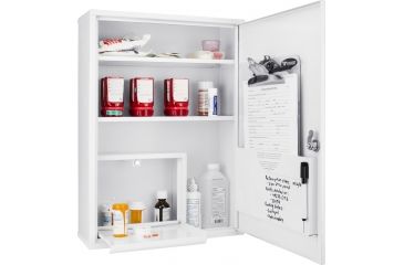 Image of Barska Large Medical Cabinet,15x5.5x20.9in,White CB12824