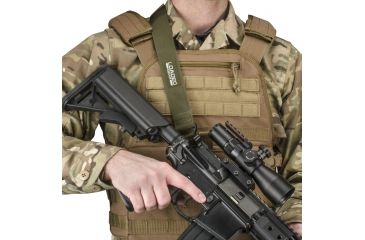 Image of Barska Loaded Gear CX-100 Tactical Single Point Rifle Sling,OD Green BI12790