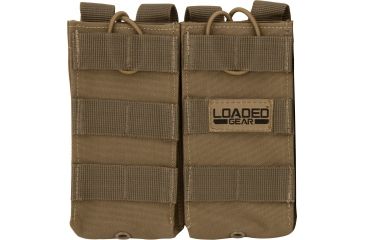 Image of Barska Loaded Gear CX-850 Double Magazine Pouch,Flat Dark Earth BI13002