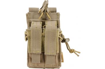 Image of Barska Loaded Gear CX-950 Dual Stacked Rifle and Handgun Mag Pouch,Flat Dark Earth BI13014