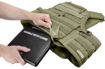 Image of Barska Loaded Gear VX-500 MOLLE Plate Carrier Tactical Vest,OD Green BI12290
