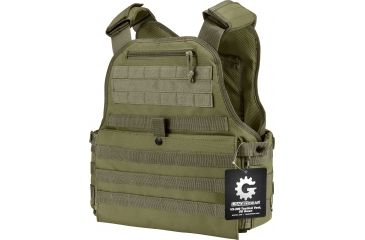 Image of Barska Loaded Gear VX-500 MOLLE Plate Carrier Tactical Vest,OD Green BI12290