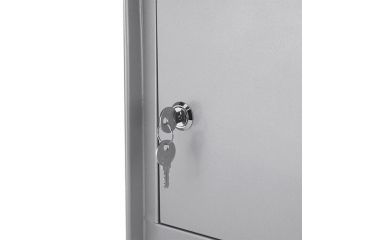 Image of Barska Locking Wall Mount Mailbox, White, Large, CB13254