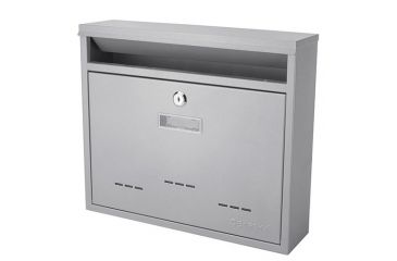 Image of Barska Locking Wall Mount Mailbox, White, Medium, CB13252