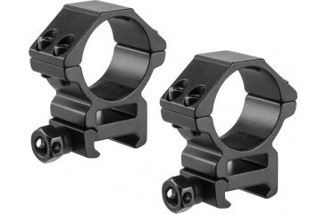 Image of Barska Medium 30mm Weaver Style HQ Rings, Black, Medium AI13188