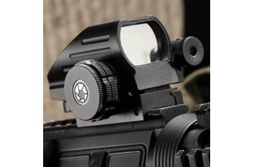 Image of Barska Multi Reticle Electro Sight with Red Laser, Black AC12136