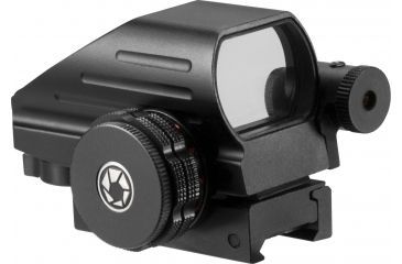 Image of Barska Multi Reticle Electro Sight with Red Laser, Black AC12136