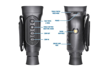 Image of Barska NV-1 6x25mm Night Vision Infrared Digital Monocular, Matte Black, BQ14070