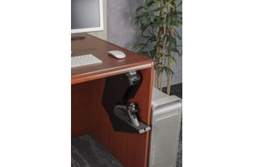 Image of Barska Quick Access Biometric Handgun Desk Safe, Black, Medium, AX13092