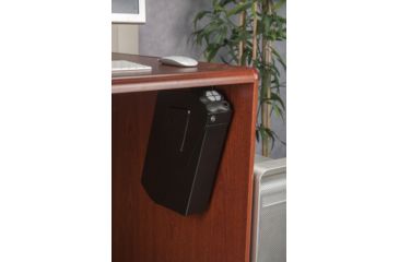Image of Barska Quick Access Biometric Handgun Desk Safe, Black, Medium, AX13092
