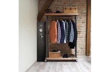 Image of Barska Quick-Access Biometric Rifle Safe, Matte Black, AX11652