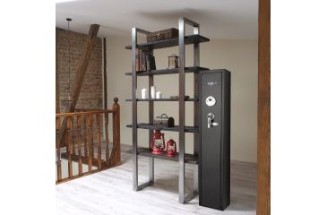 Image of Barska Quick-Access Biometric Rifle Safe, Matte Black, AX11652