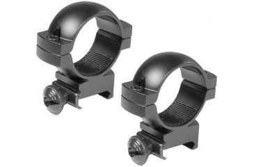 Image of Barska Rifle Scope Rings - 30mm, High Height, Matte Black, Weaver - AI10340