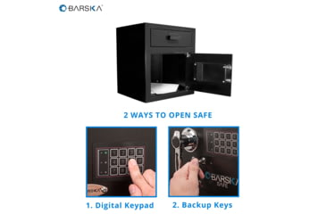 Image of Barska Standard Keypad Depository Safe, Black AX11932