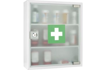 Image of Barska Standard Medical Cabinet,12.4x3.94x14.17in,White CB12822