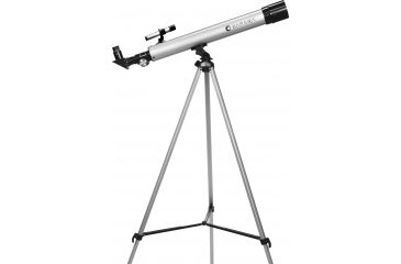 Image of Barska Starwatcher 50x600 mm PH Refractor Telescope w/ Finderscope, 450 Power, Silver, AE10748