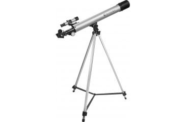Image of Barska Starwatcher 50x600 mm PH Refractor Telescope w/ Finderscope, 450 Power, Silver, AE10748