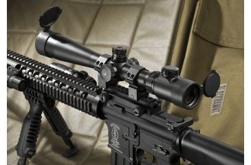 Image of Barska SWAT 8-32x44 IR Tactical Rifle Scope w/ Mil-Dot Illuminated Reticle, Sunshade &amp; Rings