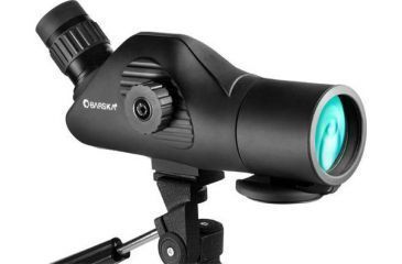 Image of Barska Tactical 11-44x50 Angled Waterproof Spotting Scope, Black w/ Tripod AD11112