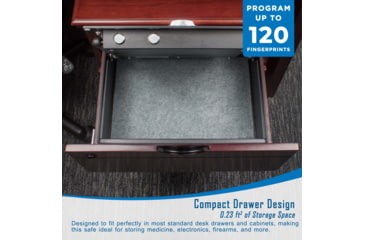 Image of Barska Top Open BioMetric Safe, Black, 14.75x11.25x5in Exerior AX11556