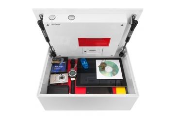 Image of Barska Top Opening Biometric Safe BX-200,14.5x11x2.5in,White AX12402