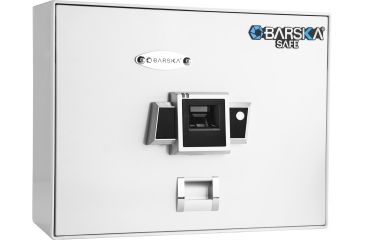 Image of Barska Top Opening Biometric Safe BX-200,14.5x11x2.5in,White AX12402