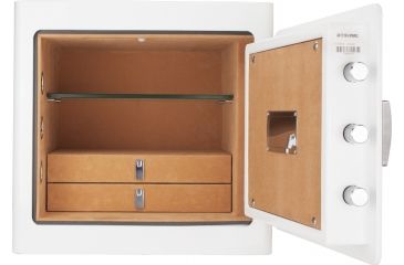 Image of Barska White Keypad Jewelry Safe Tan Interior, White, Medium AX13104