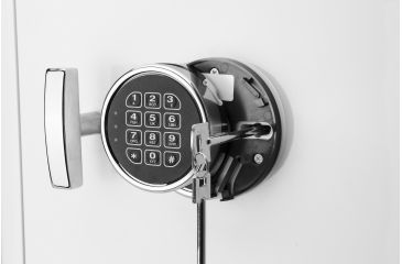 Image of Barska White Keypad Jewelry Safe Tan Interior, White, Medium AX13104