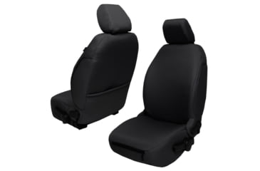 Image of Bartact Jeep JKU Seat Covers Rear Split Bench 2013-2017 Wrangler JKU Baseline Performance, Black, JKBC2013R4B