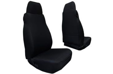 Image of Bartact Jeep TJ Seat Covers Rear Bench 2003-2006 Wrangler TJ Baseline Performance, Black, TJBC0306RBB