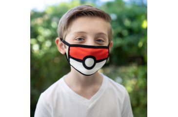 Image of Bartact Kids Reversible 2 Ply Polyester Reusable Washable Face Mask Cover w/ Filter Slot, Small, Pokemon Pikachu, FMPOKEMN
