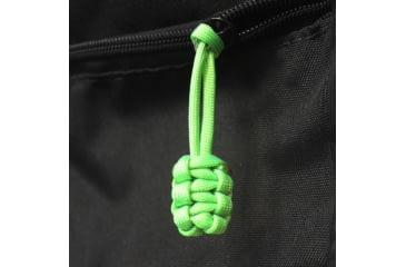 Image of Bartact Paracord Zipper Pull w/ Key Ring, Set of 5, Gecko Neon Green, XXPZ5L