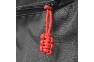 Image of Bartact Paracord Zipper Pull w/ Key Ring, Set of 5, Red, XXPZ5R
