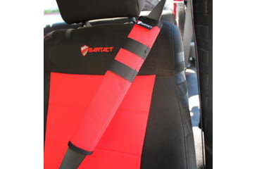 Image of Bartact Universal Seat Belt Covers, Pair, Red, XXSBCR