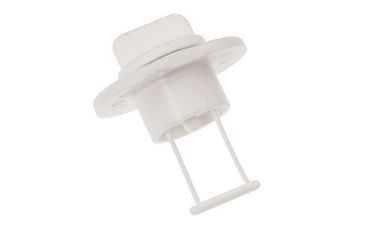 Image of Barton Marine Drain Plug and Socket - 15mm .60" Bore - White 66519