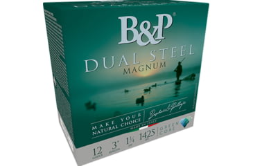 Image of Baschieri &amp; Pellagri Dual Steel 12 Gauge 1 1/4 oz Grain 3 in Shotgun Ammo, #2/3, 10 Rounds, 12B4DS23
