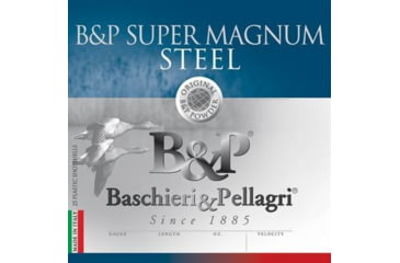 Image of Baschieri &amp; Pellagri Magnum Steel Shotshells- 12 ga 3 In 1-1/8 oz Size 4 1550 fps 25/ct, CA7C04MSA034