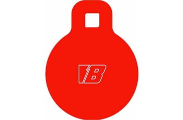 Image of Bash Target Supply AR-500 Steel Target Gong Round 4 in, 5/16 in Thick, Powder Coated Red