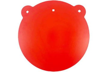 Image of Bash Target Supply Steel AR-500 Target Gong Round 18 in, 5/16 in Thick, Powder Coated Red