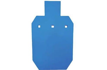 Image of Bash Target Supply AR-500 Steel Target Silhouette Half Size 9x15 in, 1/2 in Thick, Powder Coated Blue