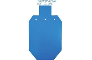 Image of Bash Target Supply AR-500 Steel Target Silhouette Two-Third Size 12x20 in, 1/2 Thick, Powder Coated Blue