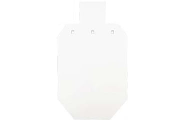 Image of Bash Target Supply AR-500 Steel Target Silhouette Two-Third Size 12x20 in, 3/8 in Thick, Powder Coated White